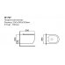 Унитаз Black&White W-727 подвесной