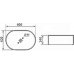 Раковина накладная TIMO KULO TK-405 MW