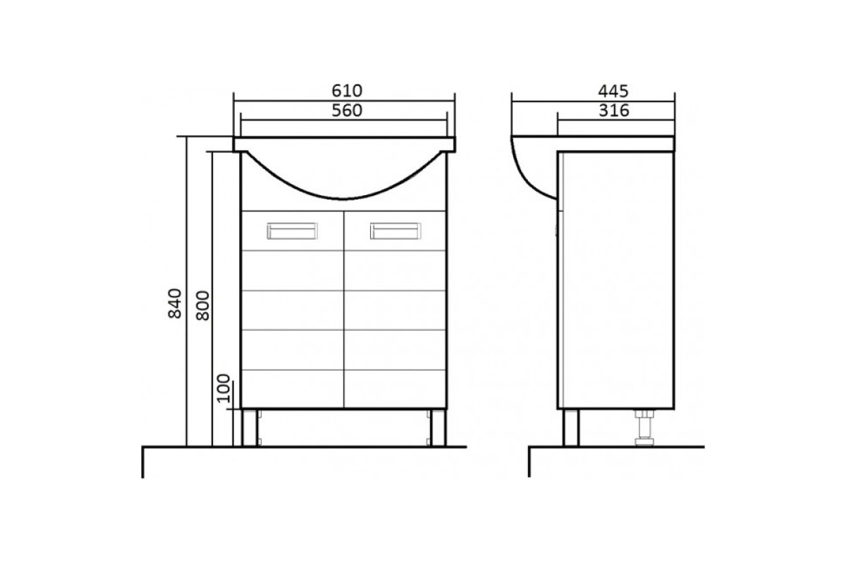 Стандартная высота тумбы с раковиной для ванной комнаты от пола